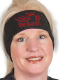 Sparkly GLITTER Open Road Girl Fleece Headband, 5 COLORS