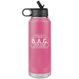 OLD B.A.G. BADASS GRANDMA OPEN ROAD GIRL (32 OUNCES) INSULATED WATER BOTTLE, 16 COLORS