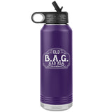OLD B.A.G. BADASS GRANDMA OPEN ROAD GIRL (32 OUNCES) INSULATED WATER BOTTLE, 16 COLORS