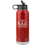 OLD B.A.G. BADASS GRANDMA OPEN ROAD GIRL (32 OUNCES) INSULATED WATER BOTTLE, 16 COLORS