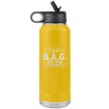 OLD B.A.G. BADASS GRANDMA OPEN ROAD GIRL (32 OUNCES) INSULATED WATER BOTTLE, 16 COLORS