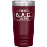 OLD B.A.G. BAD ASS GRANDMA(20 OUNCES) TRAVEL MUG, 16 COLORS