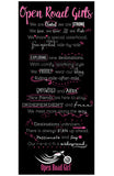 PINK OPEN ROAD GIRL MANIFESTO LARGE PU LEATHER TOTE