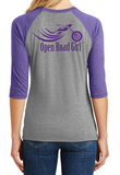 Open Road Girl 3/4 Sleeve Crew Neck Tee (SMALLS ONLY), 3 Colors
