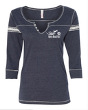 Henley 3/4 Sleeve T-Shirt, 3 Colors (These run one size SMALLER)