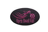 PATCH  Large Open Road Girl Embroidered Patch with Rhinestones, 2 Colors