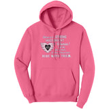 Pink/White Here is to Strong Independent Women UNISEX Pullover Hoodie, 9 COLORS