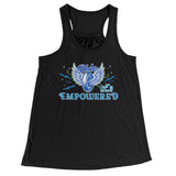 BLUE/GREEN Ride Empowered Open Road Girl Flowy Tank