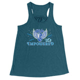 BLUE/GREEN Ride Empowered Open Road Girl Flowy Tank