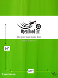 Custom Made Open Road Girl Two-Tone Seat Cover