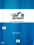 Custom Made Open Road Girl Two-Tone Seat Cover