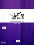 Custom Made Open Road Girl Two-Tone Seat Cover