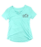 Open Road Girl Cage Front T-Shirt, 4 COLORS
