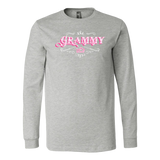 Grammy PINK/WHITE UNISEX Long Sleeve T-Shirt- Crewneck