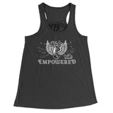 BLACK/WHITE Ride Empowered Open Road Girl Flowy Tank