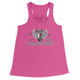 BLACK/WHITE Ride Empowered Open Road Girl Flowy Tank