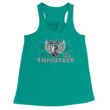 BLACK/WHITE Ride Empowered Open Road Girl Flowy Tank