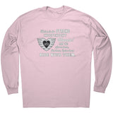 Grey/White Here is to Strong Independent Women UNISEX Long Sleeve Tee,  10 COLORS