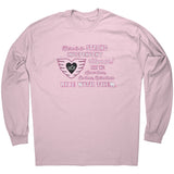Pink/White Here is to Strong Independent Women UNISEX Long Sleeve Tee, 7 COLORS