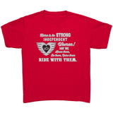 Grey/White Here is to Strong Independent Women CHILD Tee, 5 COLORS