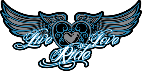 STICKER Live/Love/Ride Window Decal Sticker, 3 Colors