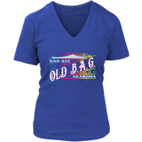 OLD B.A.G. RAINBOW Bad Ass Grandma Vneck Tee, 7 Colors