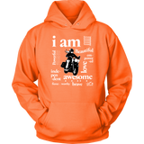 I AM...Inspiration UNISEX Open Road Girl Hoodie, 11 COLORS