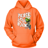 GREEN Peace Love Ride UNISEX Hoodie