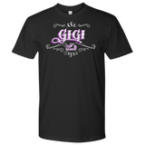 GiGi PURPLE/WHITE UNISEX Short Sleeve T-Shirt- Crewneck