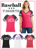 Open Road Girl Baseball V-neck Short Sleeve Shirt