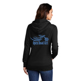 BLACK Open Road Girl Full PULLOVER Hoodie - CHOOSE YOUR LOGO COLOR!