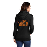 BLACK Open Road Girl Full PULLOVER Hoodie - CHOOSE YOUR LOGO COLOR!