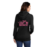 BLACK Open Road Girl Full PULLOVER Hoodie - CHOOSE YOUR LOGO COLOR!