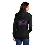 BLACK Open Road Girl Full PULLOVER Hoodie - CHOOSE YOUR LOGO COLOR!