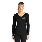 Open Road Girl Long Sleeve Vneck Wicking Tees, 4 COLORS