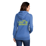 BLUE Open Road Girl Full PULLOVER Hoodie - CHOOSE YOUR LOGO COLOR!