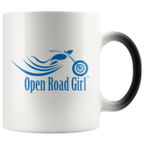 BLUE Open Road Girl 11oz Magic Mug, 2 STYLES