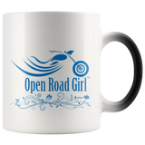 BLUE Open Road Girl 11oz Magic Mug, 2 STYLES