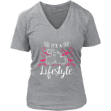 PINK It’s a Lifestyle Women’s V-Neck T-Shirt-Short Sleeve