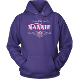 NANNIE PINK/WHITE SWEATSHIRT UNISEX-HOODIE