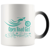 TEAL OPEN ROAD GIRL 11OZ MAGIC MUG, 2 STYLES