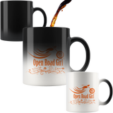 ORANGE OPEN ROAD GIRL 11OZ MAGIC MUG, 2 STYLES