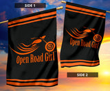 Open Road Girl Design lawn or Home FLAG ONLY, 7 COLORS