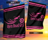 Open Road Girl Design lawn or Home FLAG ONLY, 7 COLORS