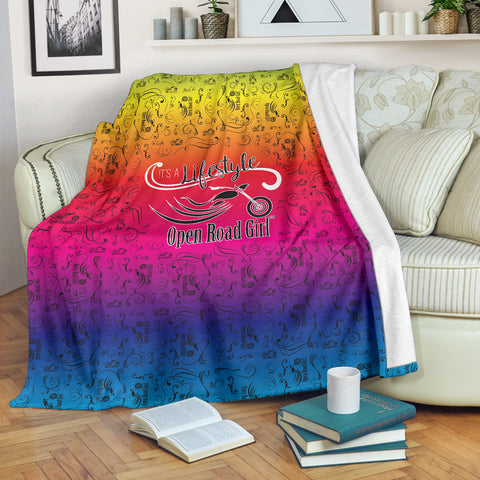 RAINBOW Open Road Girl Scatter Regular Blanket