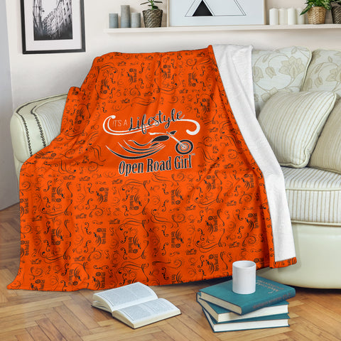 ORANGE Open Road Girl Scatter Regular Design
