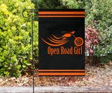 Open Road Girl Design lawn or Home FLAG ONLY, 7 COLORS