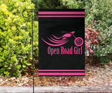 Open Road Girl Design lawn or Home FLAG ONLY, 7 COLORS