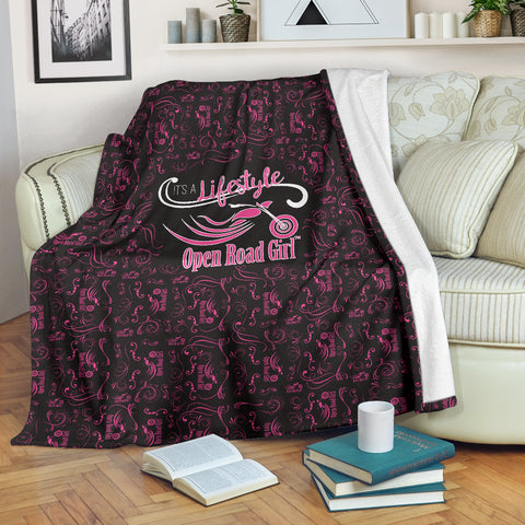 PINK Open Road Girl Scatter Regular Blanket