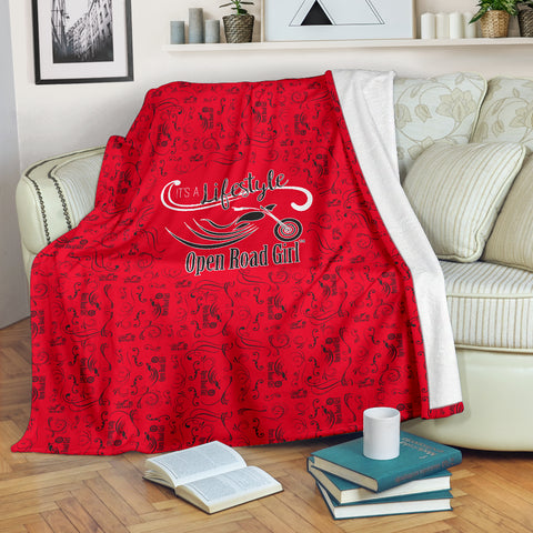 RED Open Road Girl Scatter Regular Blanket